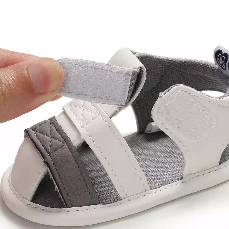 Bron Sandals - White/Grey