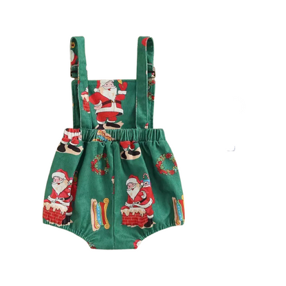 Santa Suspender Romper