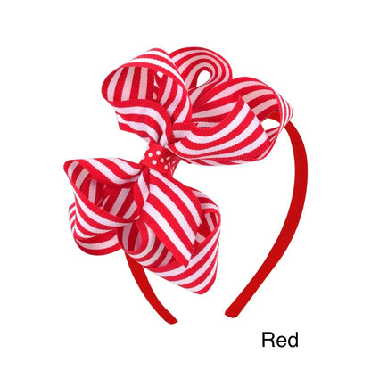 Candy Stripe Bow Stick Headbands