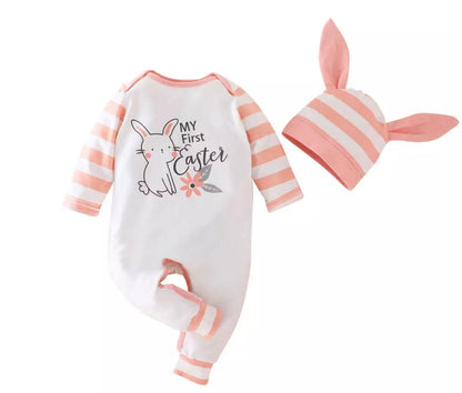 My 1st Easter! Jumpsuit - Pink