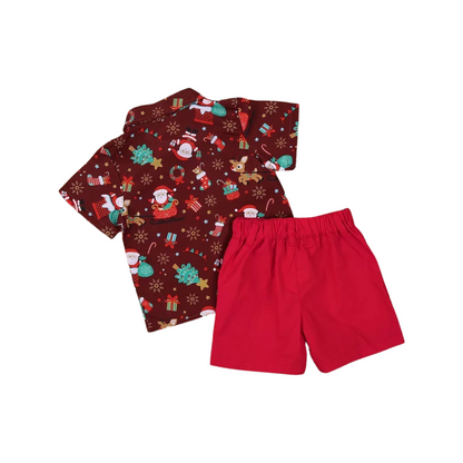 Christmas Day 2pc Set - Maroon