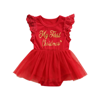 "My First Christmas" Tutu Romper