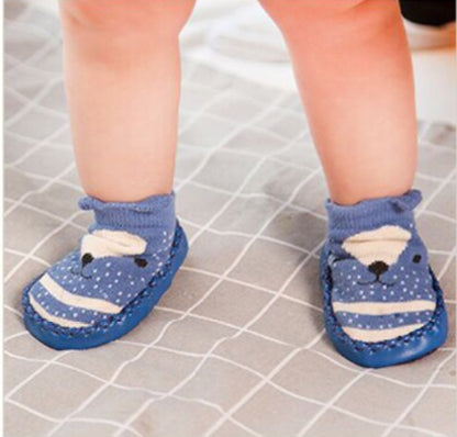 Blue Anti-Slip Sock Shoes