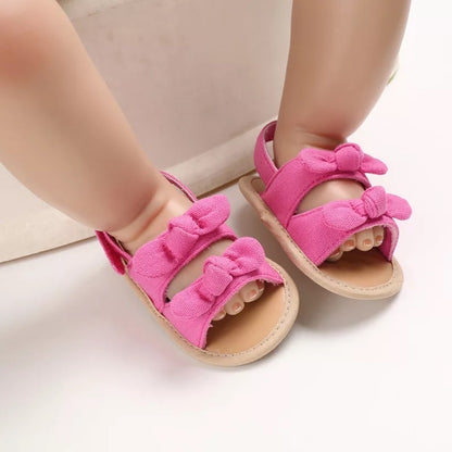 Lucy Bow Sandals - Pink